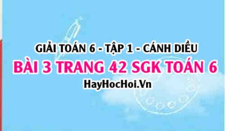 Giải bài 3 trang 42 Toán 6 Tập 1 SGK Cánh Diều